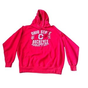 Ohio state 2011 sugar bowl hoodie red sweatshirt men’s XL logo ncaa college